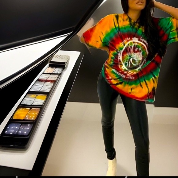 TIE DYE ZIG ZAG Braunstein Fr'eres Qualite Superieurp Short Sleeve Shirt ZZ Man - Picture 6 of 16